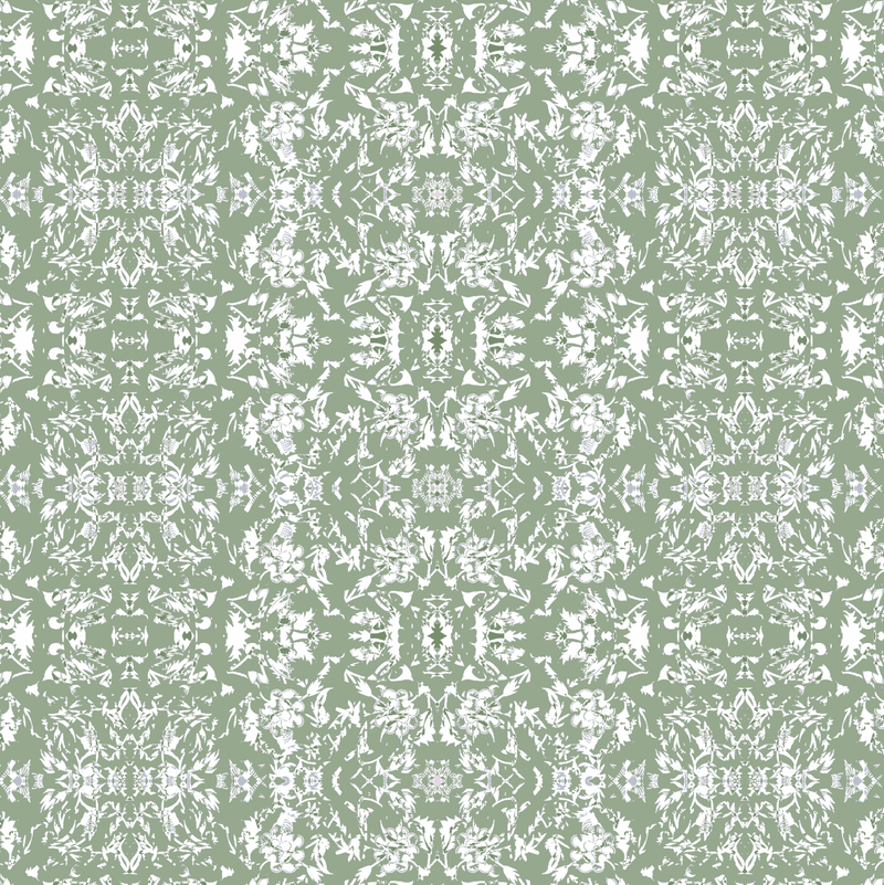 Mulni Pea Green Wallpaper Sample