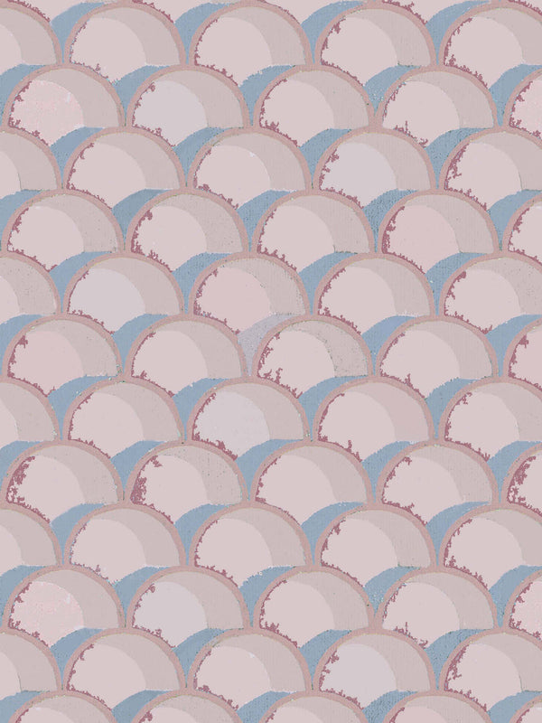 Mermaids Fuschia Wallpaper Sample