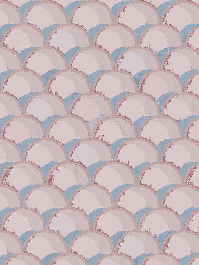 Mermaids Fuschia Wallpaper Sample