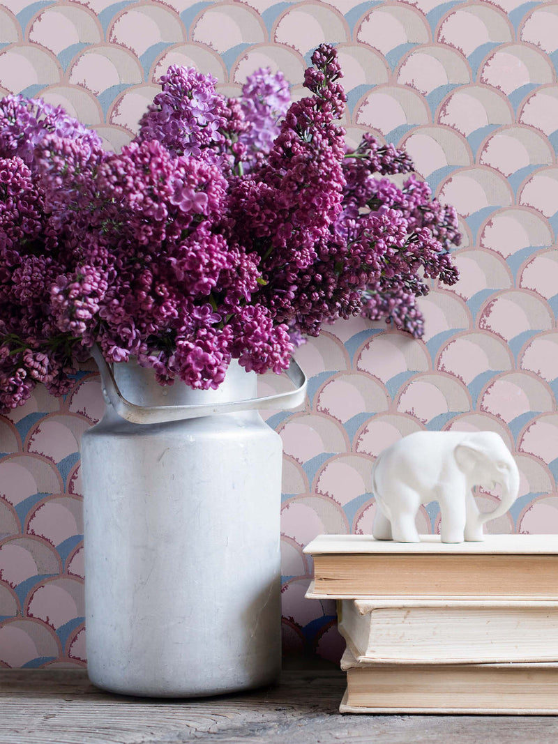 Mermaids Fuschia Wallpaper Sample