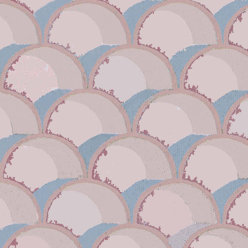 Mermaids Fuschia Wallpaper Sample