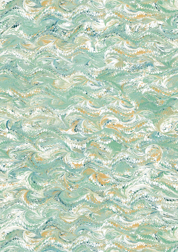 Venezia Sea Green Wallpaper Sample