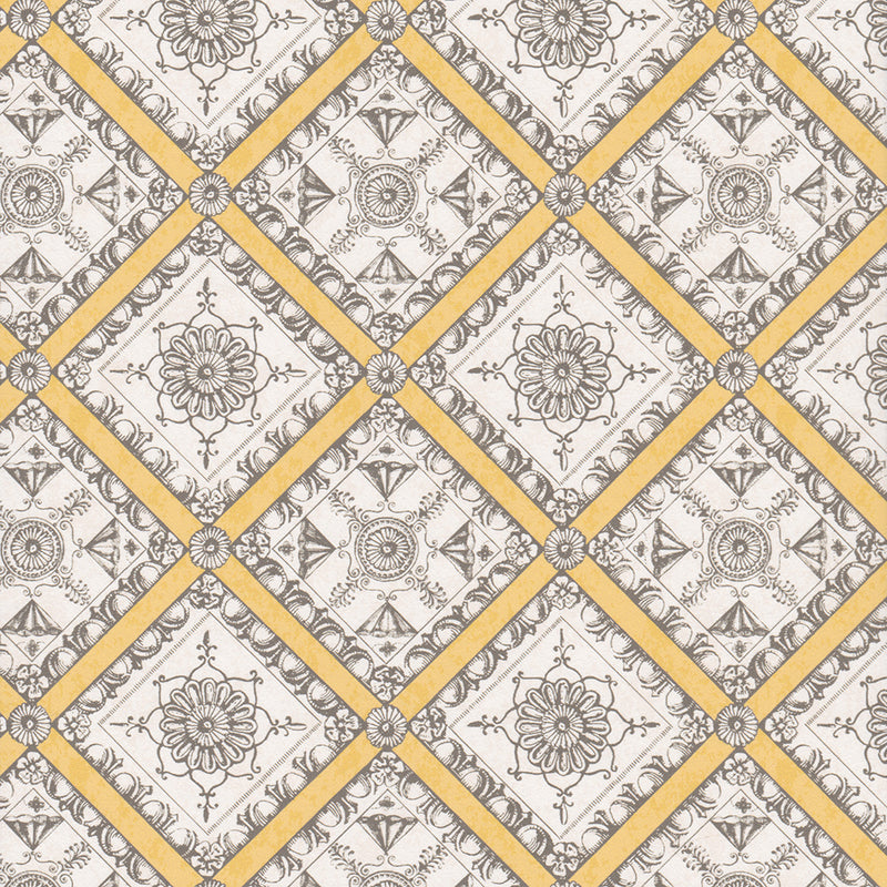 Pergolesi Yellow Wallpaper