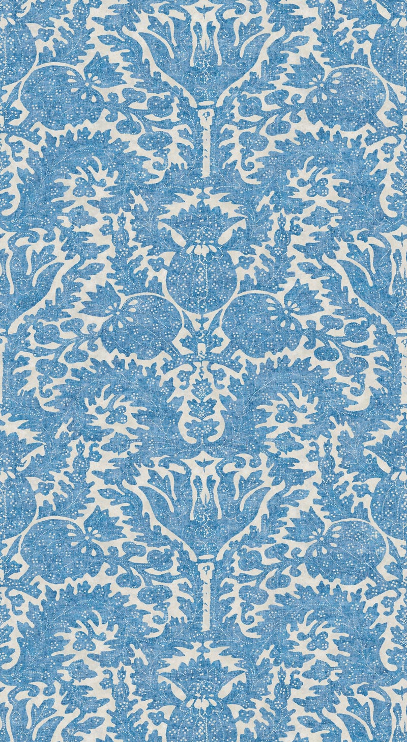Pomegranate Byzantine Blue Wallpaper Sample