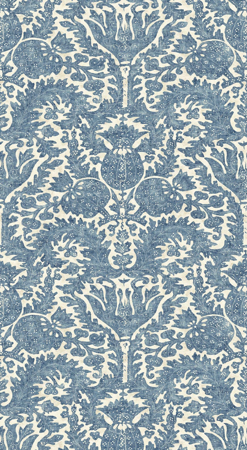 Pomegranate  Original Blue Wallpaper Sample