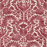 Pomegranate Standard Grasscloth Red Wallpaper Sample