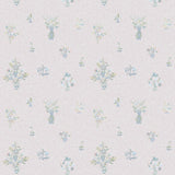 Queen Anne Squiggle Blue Wallpaper Sample