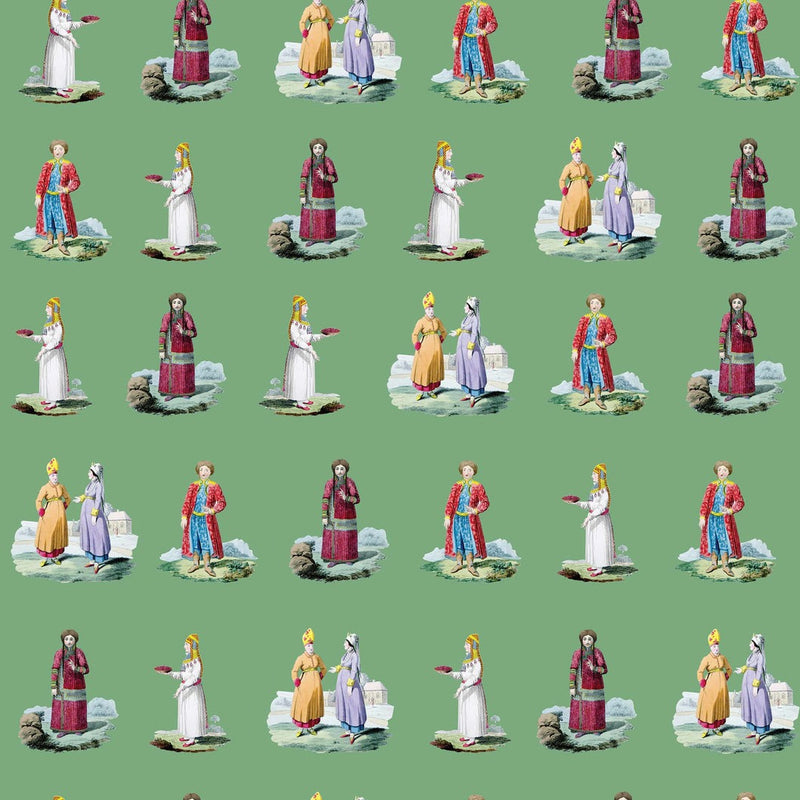 Costumes Pea Wallpaper Sample
