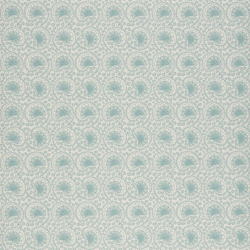 Curly Sue Light Blue Wallpaper Sample