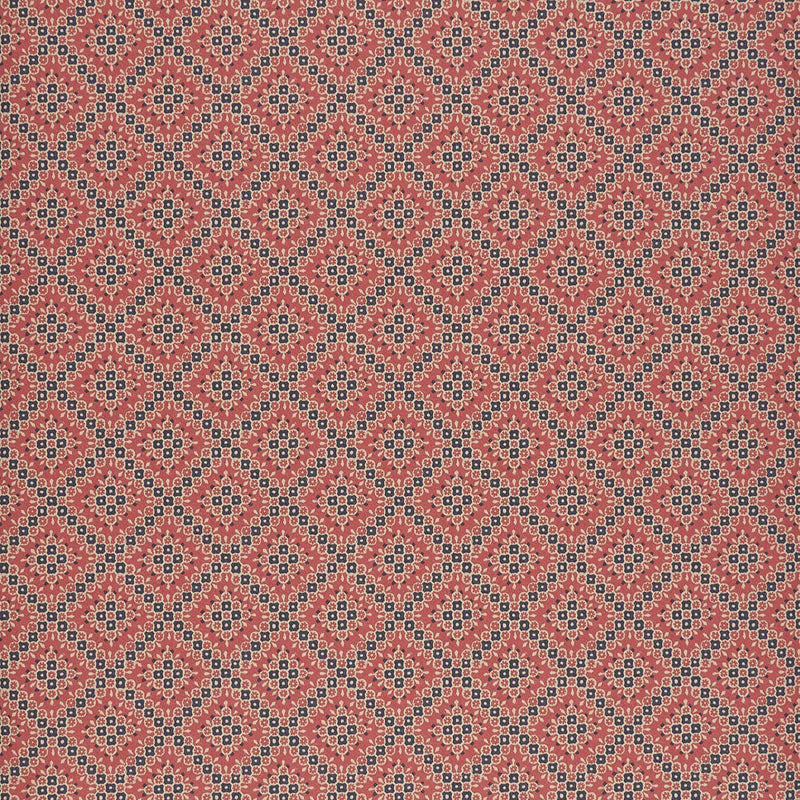 Diamonds Red/Blue Wallpaper Sample