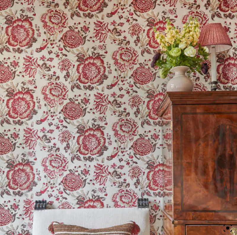 Dahlia Red Wallpaper
