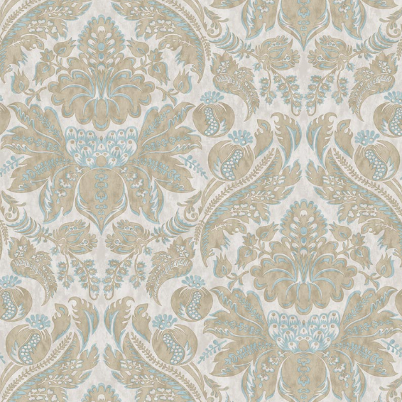 Damaskus Stone Blue Wallpaper Sample