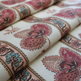 Serafina Stripe Birch White Fabric Sample