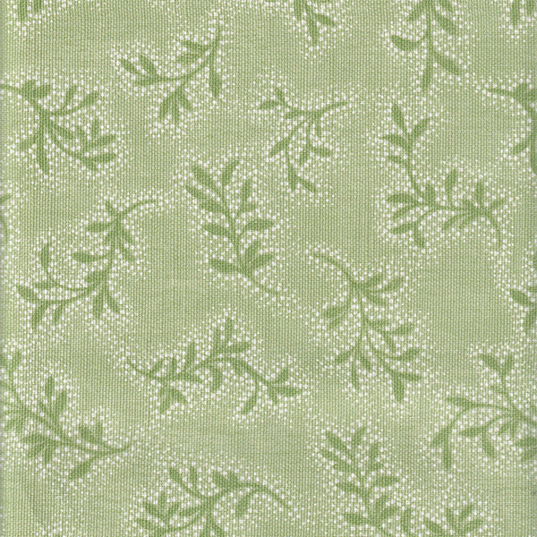 Spotted Sprigs Forest Green