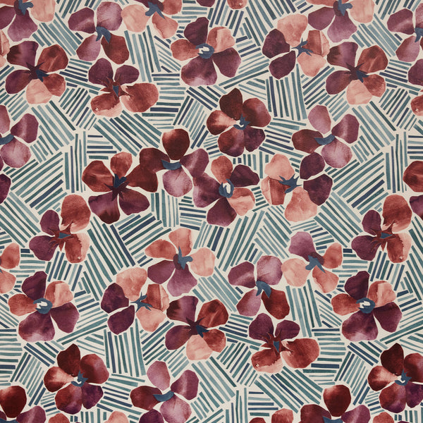 Tropics Plum Wallpaper Sample