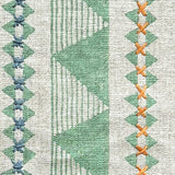 Una Pastel Green Embroidered Fabric Sample