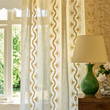 Anbu Sheer Cream Fabric Sample