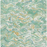 Venezia Marbled Sea Green Fabric Sample