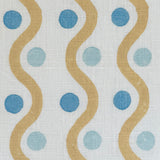 Wiggle Yellow & Blue Fabric Sample