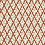 Little lattice Burnt Orange Wallpaper Sample