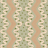 Madame Ziggle Pistachio Wallpaper Sample