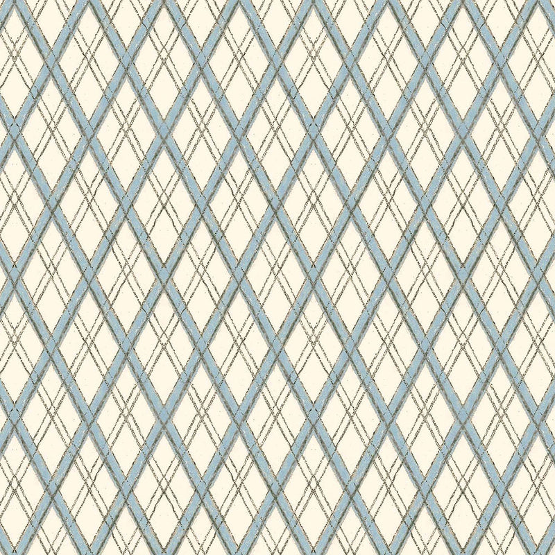 Little lattice Blue Wallpaper