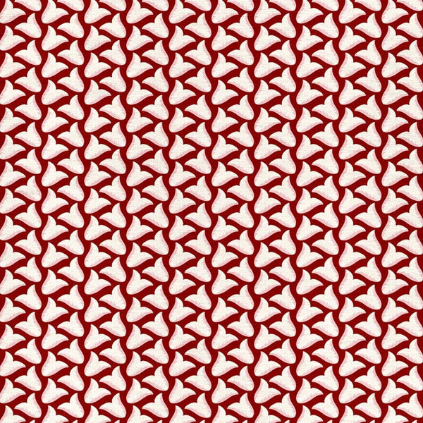 Tiny Tulips Burgundy Fabric Sample