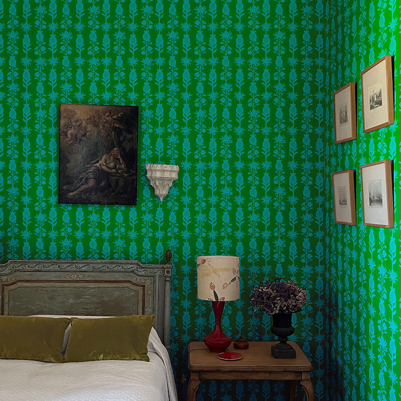 Nandina Capri Wallpaper Sample