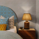 Odessa Butterscotch/Ivory l Grasscloth Wallpaper Sample