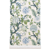 Audrey Blu & Leaf Wallpaper Sample