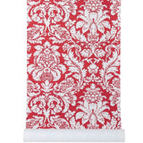 Damasco Red Wallpaper Sample