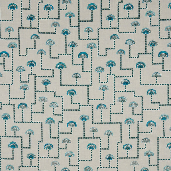 Indos Teal Fabric Sample