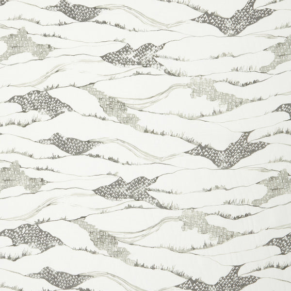 Toile De Terrain Graphite Fabric Sample