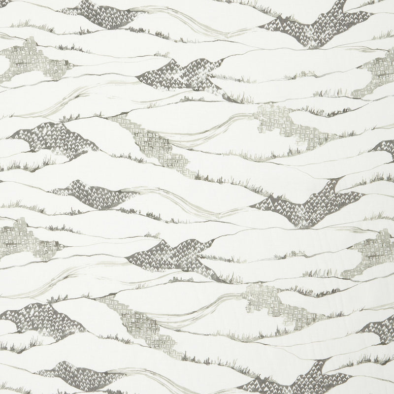 Toile De Terrain Graphite Fabric Sample