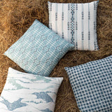Staccato Stripe Lake Fabric Sample