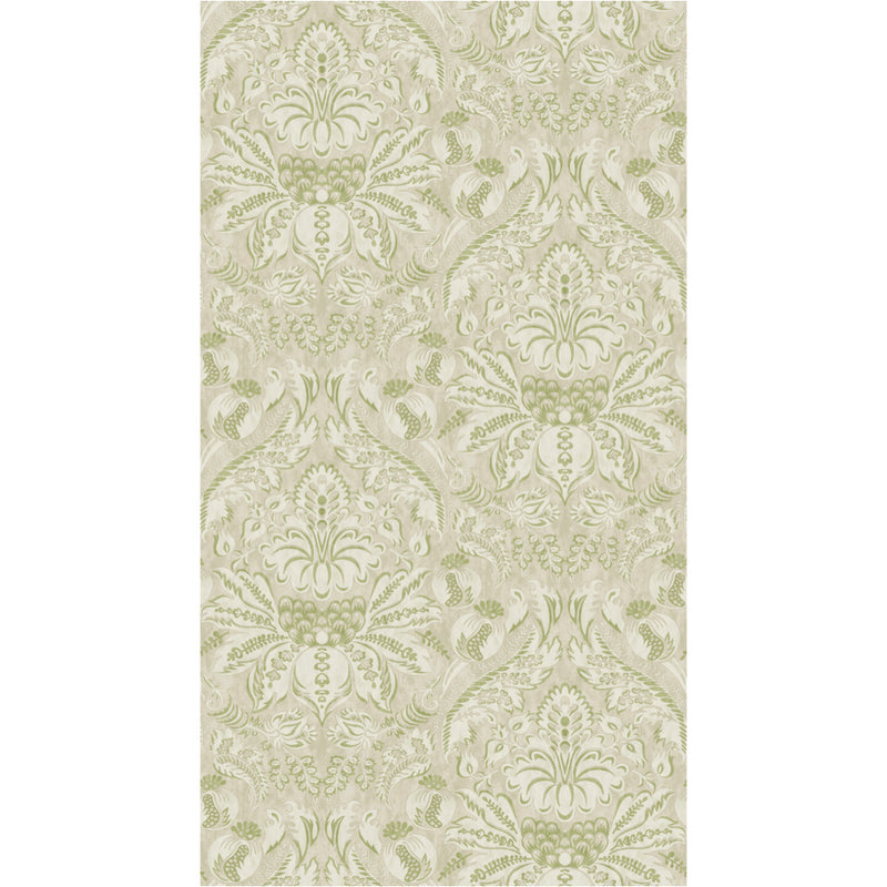 Damaskus Green Bird Wallpaper Sample