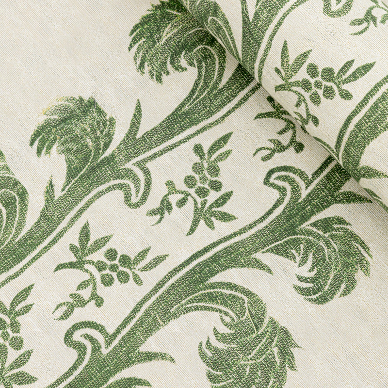 Plume Stripe Forest Green Wallpaper