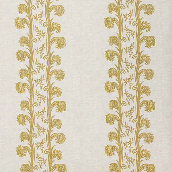 Plume Stripe Mustard Wallpaper