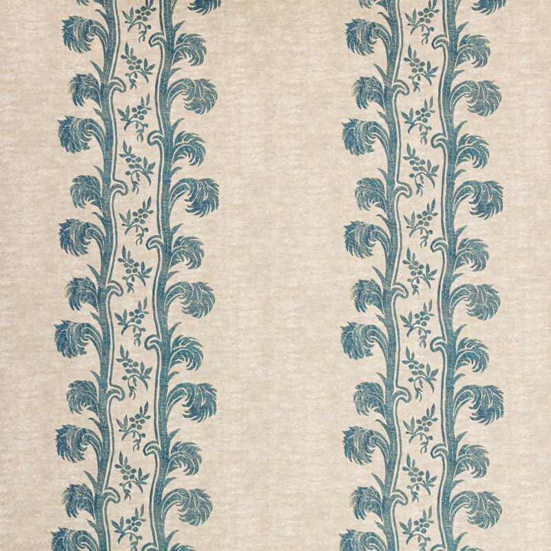 Plume Stripe Teal Wallpaper
