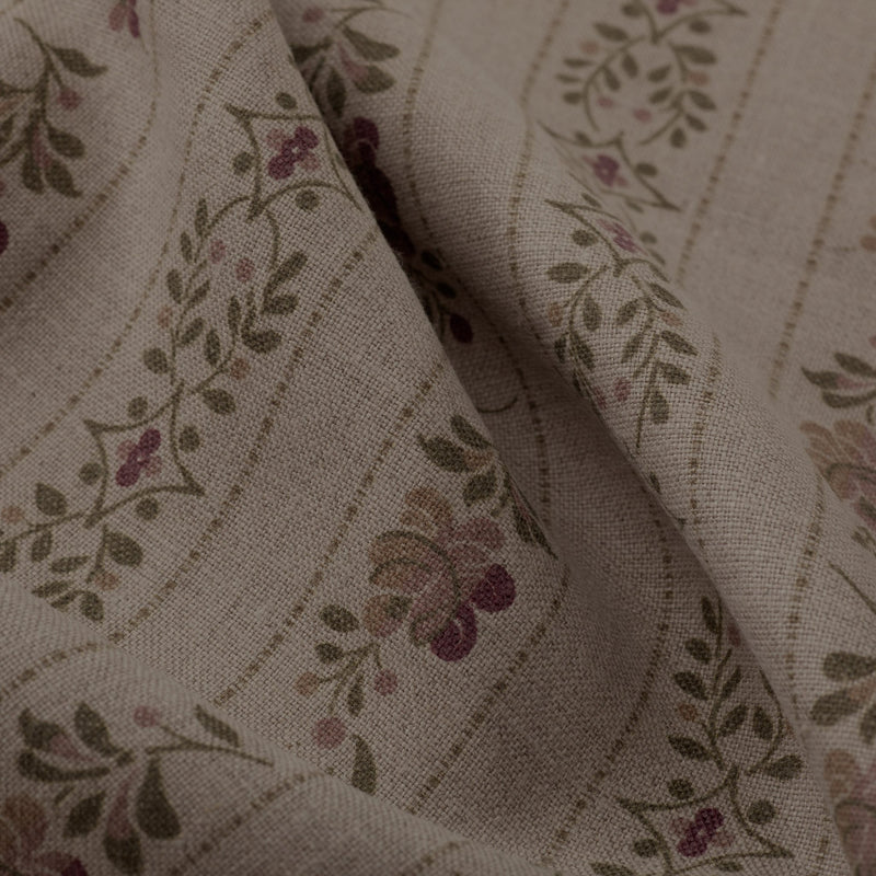 Beauclerc Stripe Wide Natural Rose