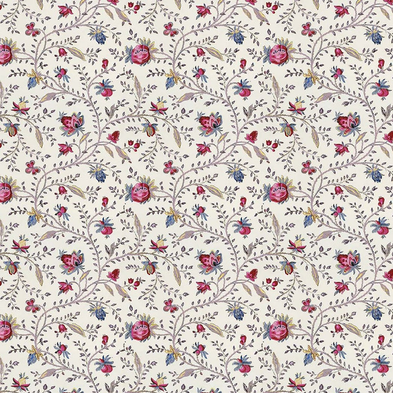 Indienne Petite Cream Pink Wallpaper Sample