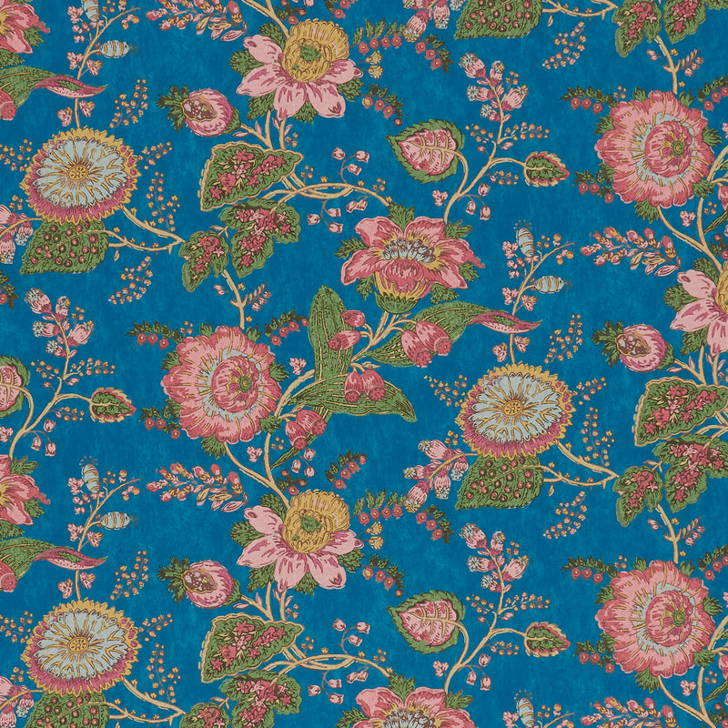 Indiennes Jewel Blue Wallpaper