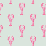 Lady Lobster Bubblegum Pink Wallpaper Sample