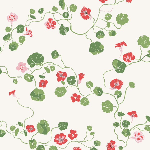 Nasturtium Meadow Wallpaper