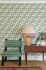 Isabelle Small Green Wallpaper