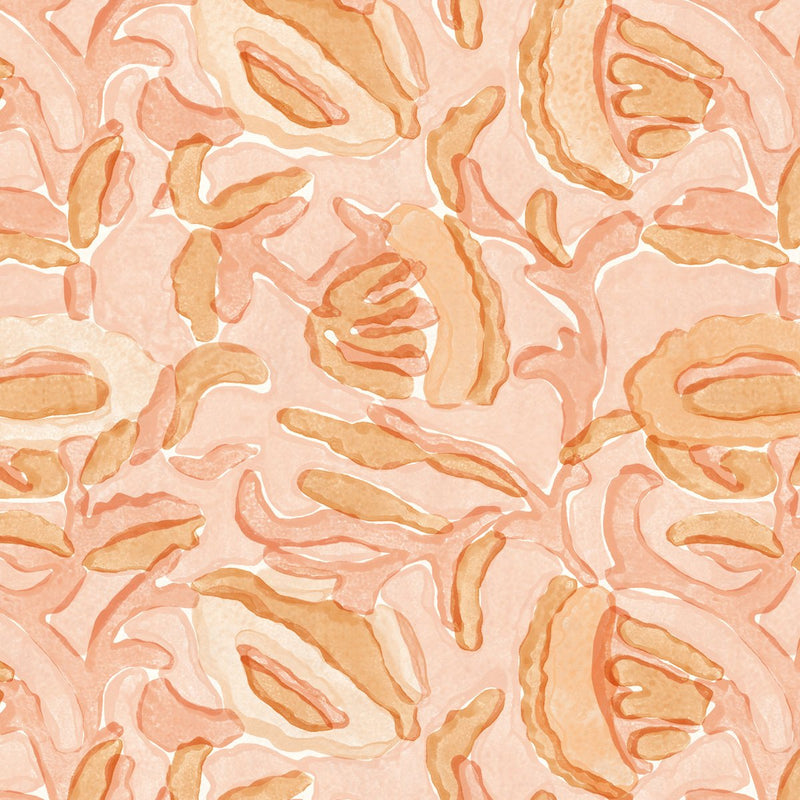 Marbella Papaya Wallpaper