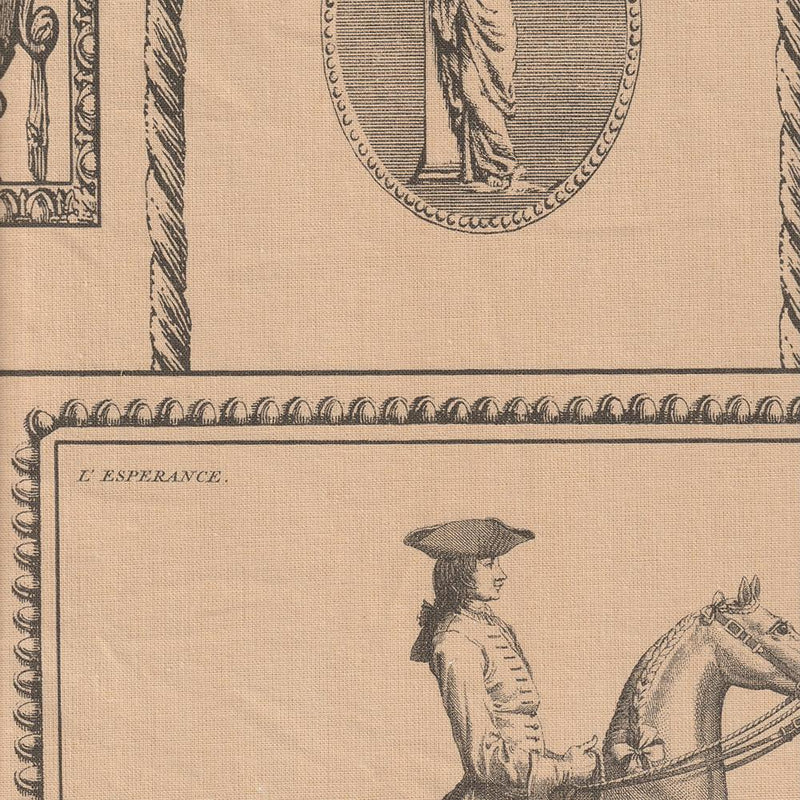 Equestrian Toile Charcoal
