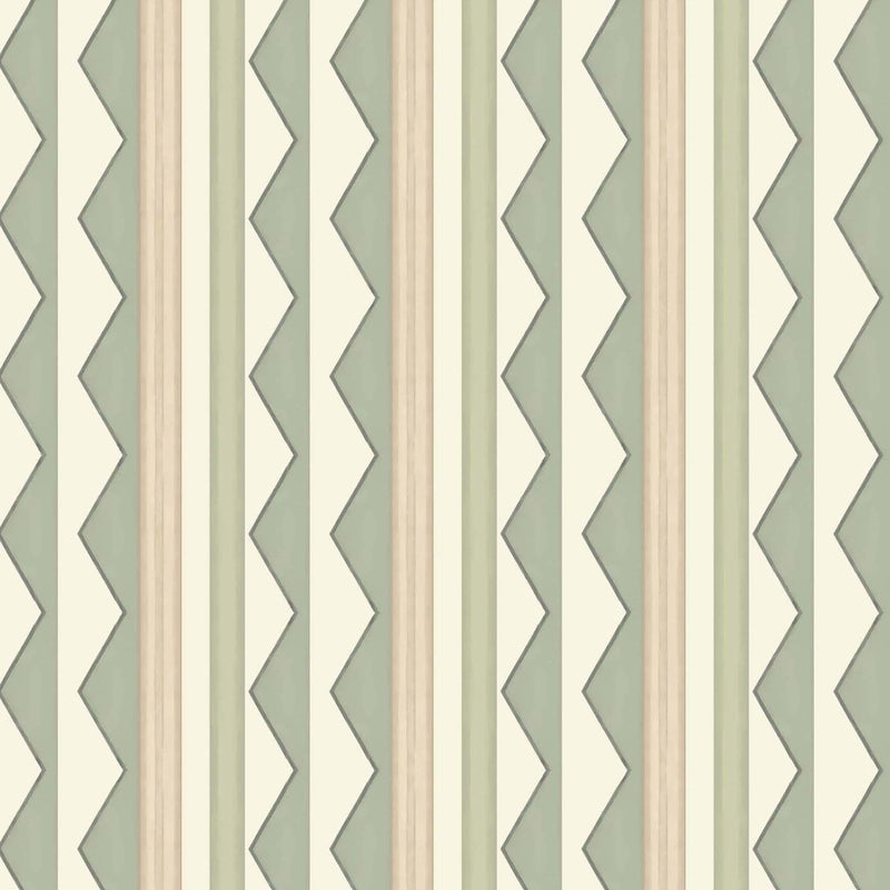 Bloomsbury Stripes Soft Sage Green Wallpaper
