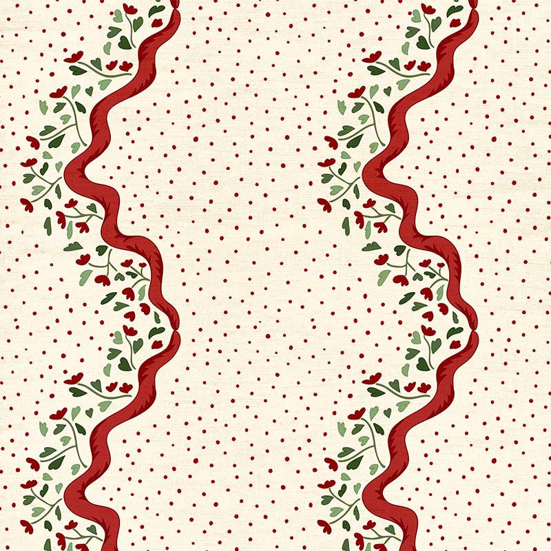 Chintz Caroline Red Fabric Sample
