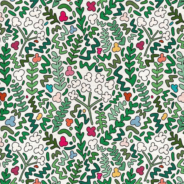 Fields of Joy  White Fabric Sample